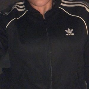 Adidas black and white training jacket, brand new